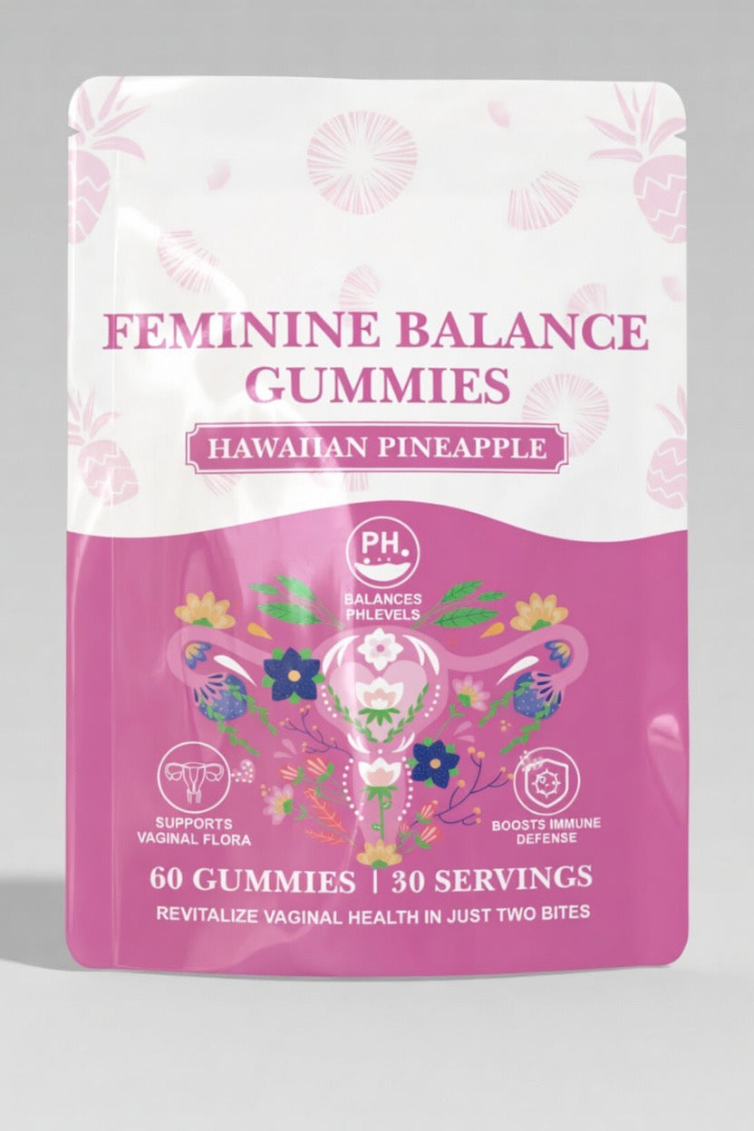 Gummies Équilibre Intime – pH Féminin & Flore Vaginale (Saveur Ananas Hawaïen)
