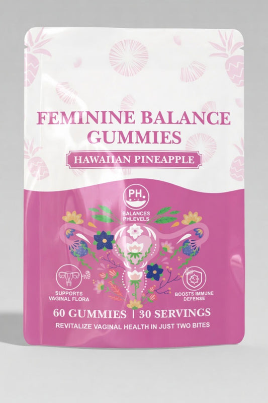 Intimate Balance Gummies – Feminine pH Balance & Vaginal Flora (Hawaiian Pineapple Flavor)